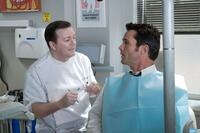 Ricky Gervais as Bertram Pincus and Billy Campbell as Richard in "Ghost Town."