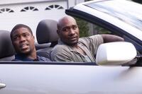 Kevin Hart as Tree and Morris Chestnut as Dave Johnson in "Not Easily Broken."