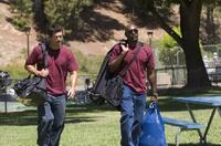 Eddie Cibrian as Brock Houseman and Morris Chestnut as Dave Johnson in "Not Easily Broken."