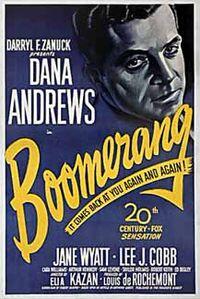 Poster art for "Boomerang!"