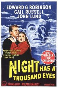 Poster art for "Night has a Thousand Eyes."