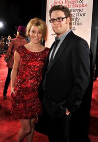 Elizabeth Banks and Seth Rogan at the California premiere of "Zack and Miri Make a Porno."