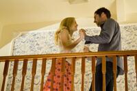 Heather Graham as Georgina and Tom Ellis as Zak in "Miss Conception."