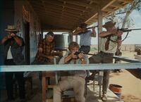 Donald Pleasence as Doc Tydon and Gary Bond as John Grant in "Wake in Fright."