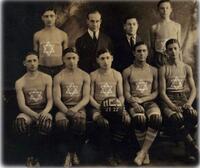 A Jewish basketball team from 1921-22 in "The First Basket."