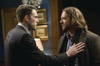 Ben Affleck as Stephen Collins and Russell Crowe as Cal McAffrey in "State of Play."