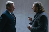 Jeff Daniels as George Fergus and Russell Crowe as Cal McAffrey in "State of Play."