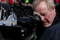 Director Ridley Scott on the set of "Robin Hood."