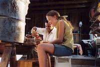 Tristan Wilds and Dakota Fanning in "The Secret Life of Bees."
