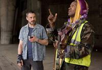 Robert Downey Jr. as Steve Lopez and Jamie Foxx as Nathaniel Ayers in "The Soloist."