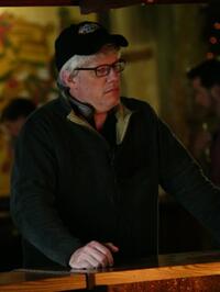 Director Peter Tolan on the set of "Finding Amanda."