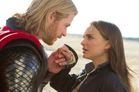Chris Hemsworth as Thor and Natalie Portman as Jane Foster in "Thor."