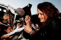 Kristen Stewart at the "Twilight" premiere during the 3rd Rome International Film Festival.