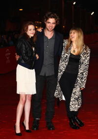 Kristen Stewart, Robert Pattinson and Catherine Hardwicke at the "Twilight" premiere during the 3rd Rome International Film Festival.