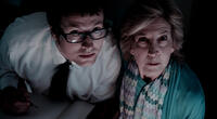 Leigh Whannell and Lin Shaye in "Insidious."