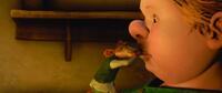 Good-hearted rat Roscuro and serving girl Miggery Sow in "The Tale of Despereaux."