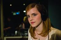 Emma Watson on the set of "The Tale of Despereaux."