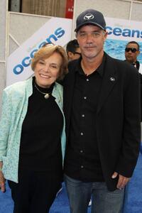Sylvia Earle and Jake Eberts at the premiere of "Oceans."