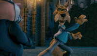 Wolf voiced by Patrick Warburton in "Hoodwinked Too! Hood vs. Evil."