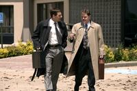 Scott Bakula as FBI Special Agent Brian Shepard and Matt Damon as Mark Whitacre in "The Informant!"