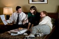 Ricky Gervais as Mark Bellison, Jennifer Garner as Anna McDoogles and Louis C.K. as Greg in "The Invention of Lying."