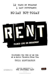 Poster art for "Rent: Filmed Live on Broadway."