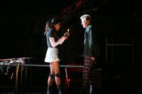 Renee Elise Goldsberry as Mimi and Will Chase as Roger in "Rent Filmed Live on Broadway."