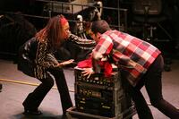 Tracie Thoms as Joanne and Adam Kantor as Mark in "Rent Filmed Live on Broadway."