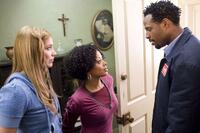 Shoshana Bush as Megan, Essence Atkins as Charity and Shawn Wayans as Baby Daddy in "Dance Flick."