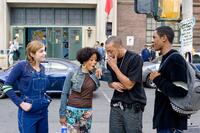 Shoshana Bush as Megan, Essence Atkins as Charity, Affion Crockett as A-Con and Damon Wayans, Jr. as Thomas in "Dance Flick."