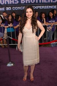 India Eisley at the California premiere of "Jonas Brothers: The 3D Concert Experience."