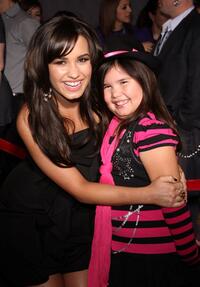 Demi Lovato and Madison De La Garz at the California premiere of "Jonas Brothers: The 3D Concert Experience."