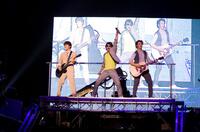 Nick Jonas, Joe Jonas and Kevin Jonas in "Jonas Brothers: The 3D Concert Experience."