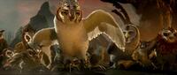 Geoffrey Rush voices Ezylryb, Richard Roxburgh voices Boron and Anthony LaPaglia voices Twilight in "Legend of the Guardians: The Owls of Ga'Hoole."