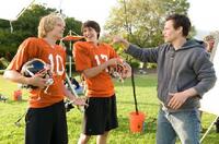 Eric Christian Olsen, Nicholas D'Agosto and Director Will Gluck on the set of "Fired Up."