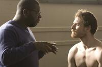Director Steve McQueen and Michael Fassbender on the set of "Hunger."