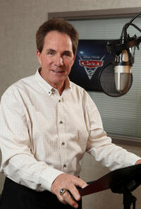 Darrell Waltrip on the set of "Cars 2."