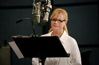 Bonnie Hunt on the set of "Cars 2."