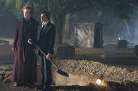 John C. Reilly as Larten Crepsley and Chris Massoglia as Darren Shan in "The Vampire's Assistant."