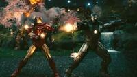 Iron Man and War Machine in "Iron Man 2."