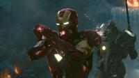 Iron Man and a Drone in "Iron Man 2."