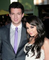 Gaelen Connell and Venessa Hudgens at the California premiere of "Bandslam."