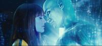 Malin Akerman as Silk Spectre II and Billy Crudup as Dr. Manhattan in "Watchmen: The IMAX Experience."