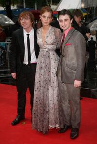 Rupert Grint, Emma Watson and Daniel Radcliffe at the London premiere of "Harry Potter and the Half Blood Prince."