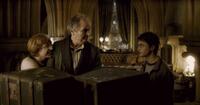 Rupert Grint as Ron Weasley, Jim Broadbent as Professor Horace Slughorn and Daniel Radcliffe as Harry Potter in "Harry Potter and the Half-Blood Prince."