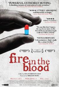 Poster art for "Fire in the Blood."