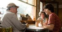 Henry Goodman as Jake Teichberg, Imelda Staunton as Sonia Teichberg and Demetri Martin as Elliot Tiber in "Taking Woodstock."