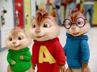 Alvin and Simon in "Alvin and the Chipmunks: The Squeakquel."