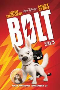Poster art for "Bolt in Disney Digital 3D."