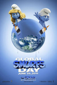 Poster art for "Smurfs."